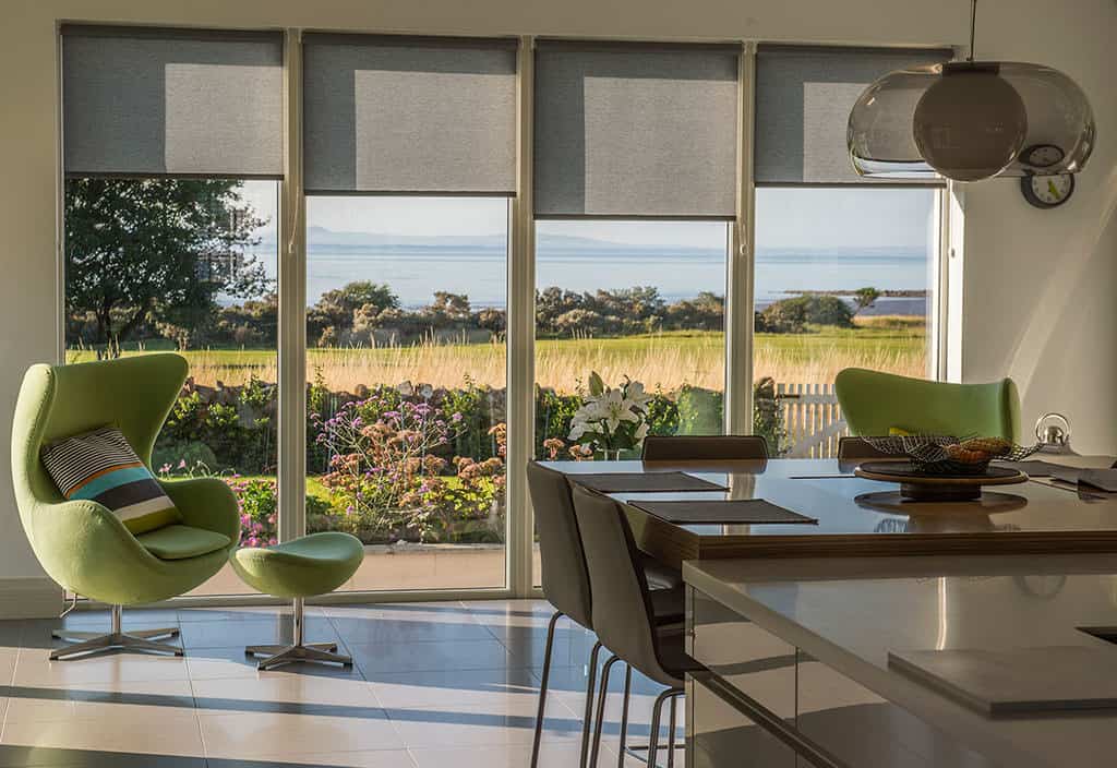Kitchen interior with an exceptional countryside view