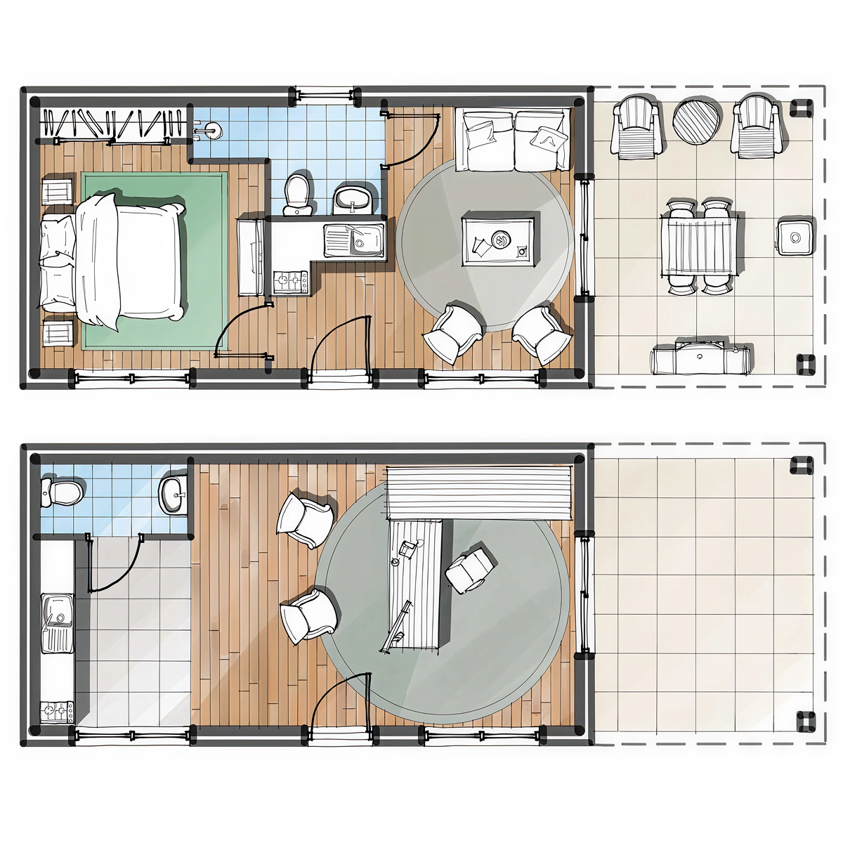 AF.01 timber frame house – floor plan