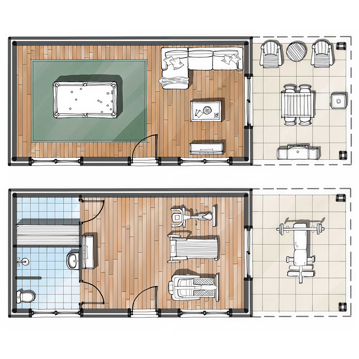 AF.01 timber frame house – floor plan
