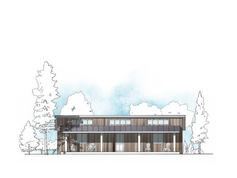 AF.02 1-bedroom timber frame house – exterior view