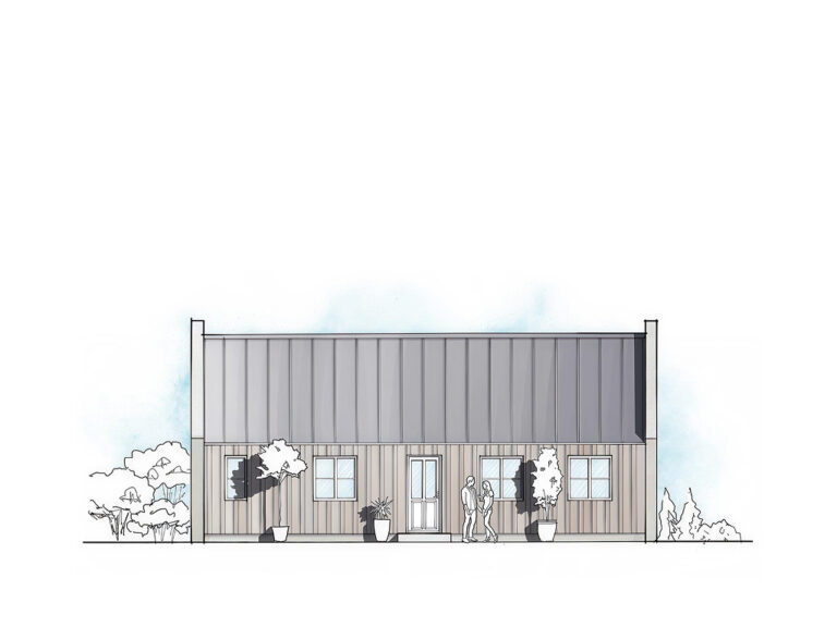 CO.01 3-bedroom timber frame house – exterior view