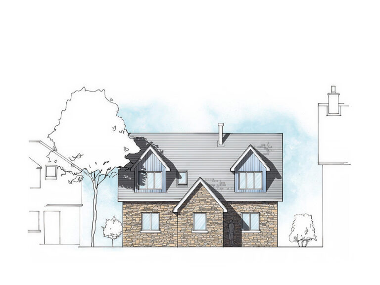 CO.02 3-bedroom timber frame house – exterior view