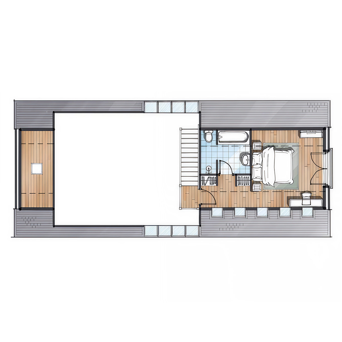 CO.04 timber frame house – floor plan