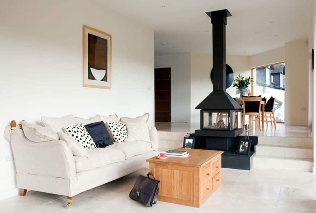 Modern open-plan living and dining space interior