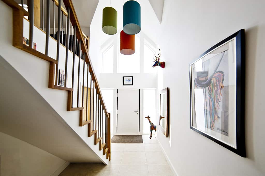 Contemporary stylish entrance hall interior