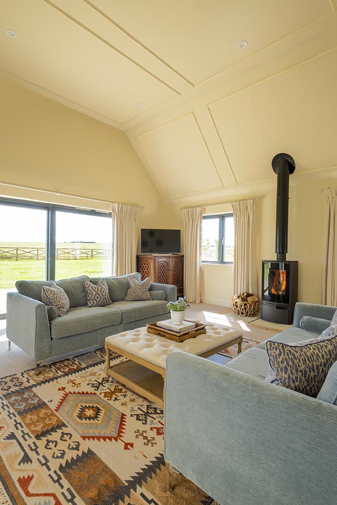 Cosy country-style living area interior