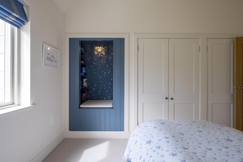 Cosy reading corner interior