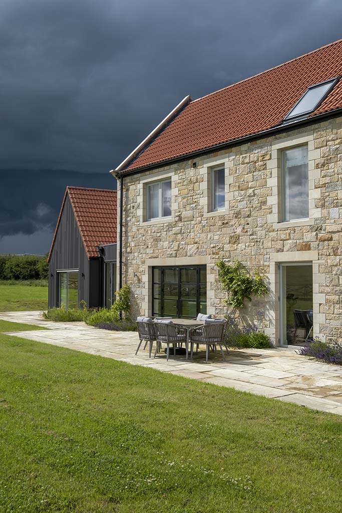Country cottage style timber frame exterior