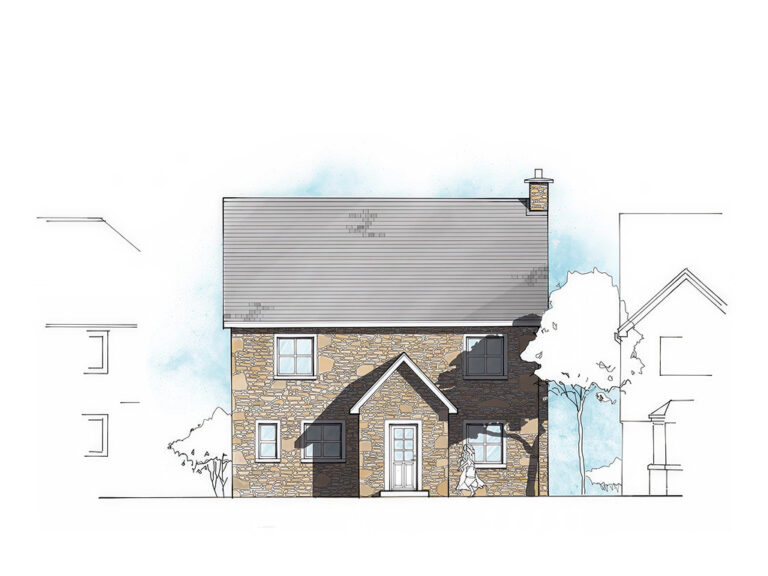 ET.01 3-bedroom timber frame house – exterior view