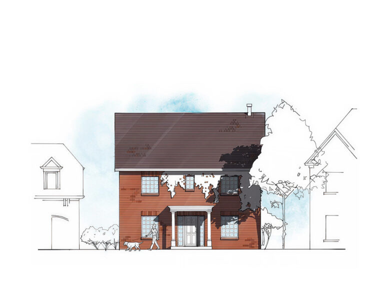 ET.03 3-bedroom timber frame house – exterior view
