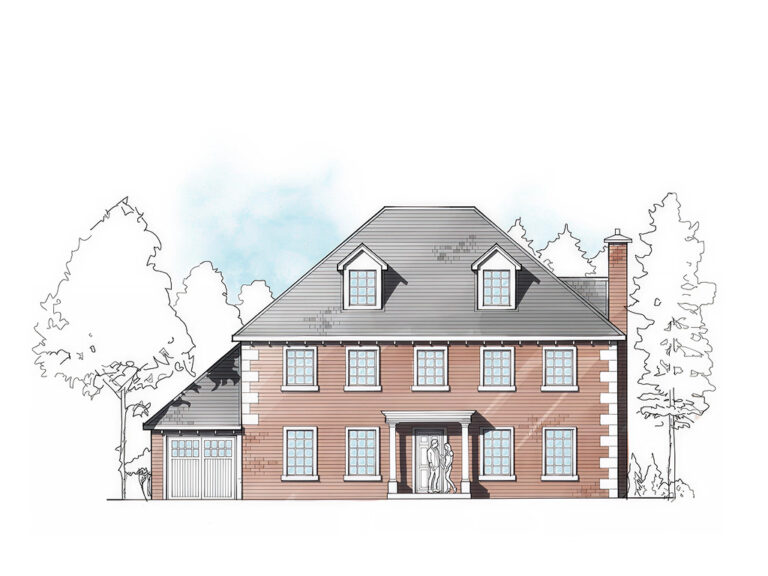 ET.04 4-bedroom timber frame house – exterior view
