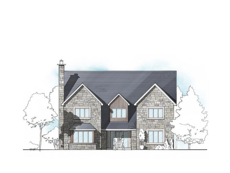 ET.05 4-bedroom timber frame house – exterior view