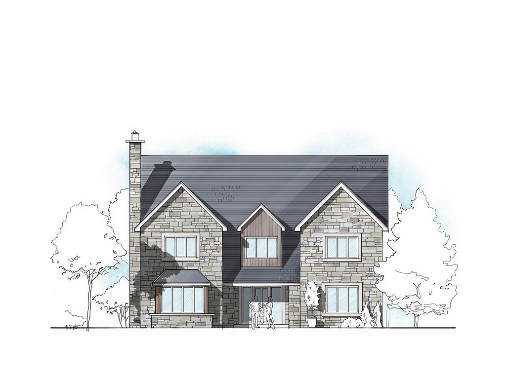 ET.05 4-bedroom timber frame house – exterior view