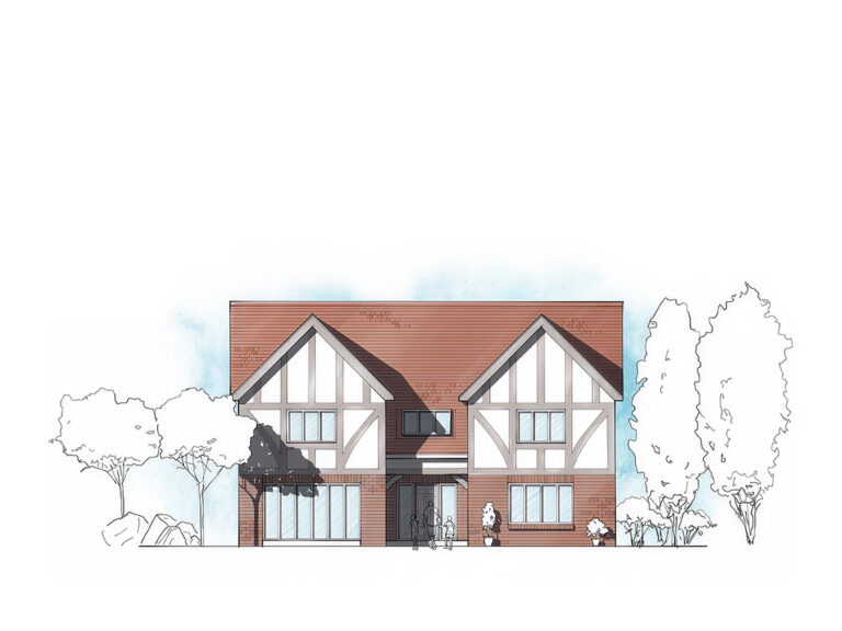 ET.06.1 4-bedroom timber frame house – exterior view
