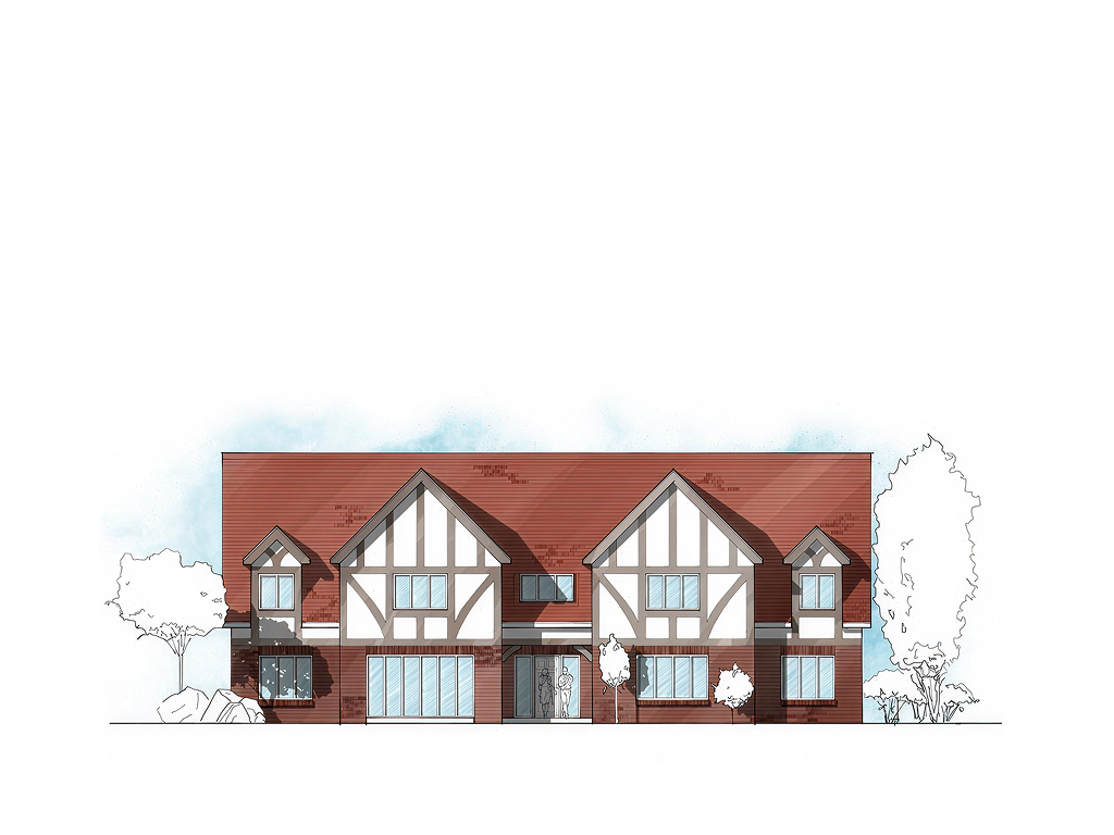 ET.06.3 5-bedroom timber frame house – exterior view