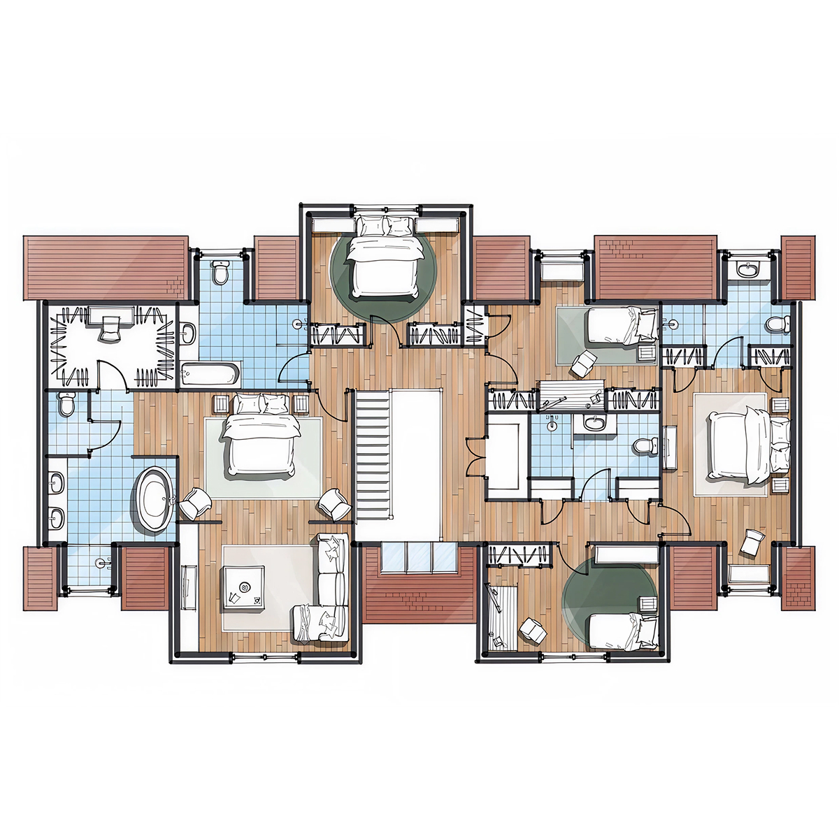ET.06.3 timber frame house – floor plan