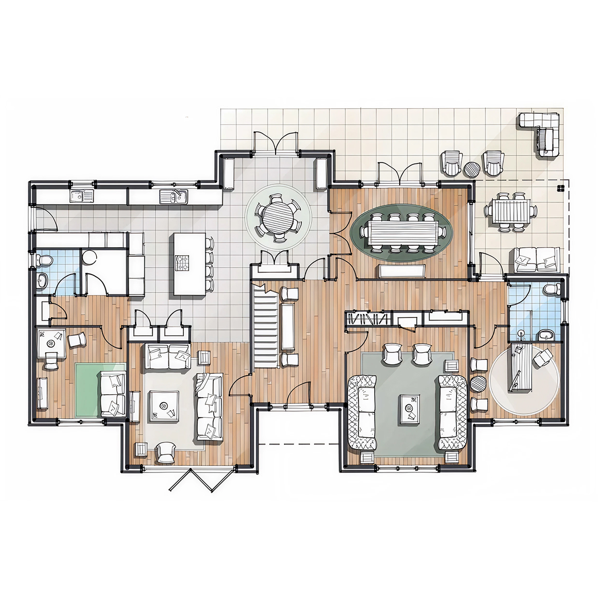 ET.06.3 timber frame house – floor plan