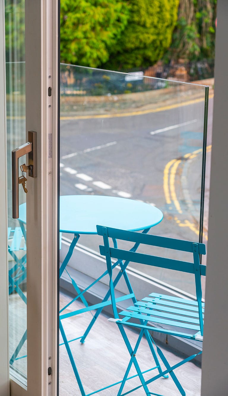Exterior entrance door detail