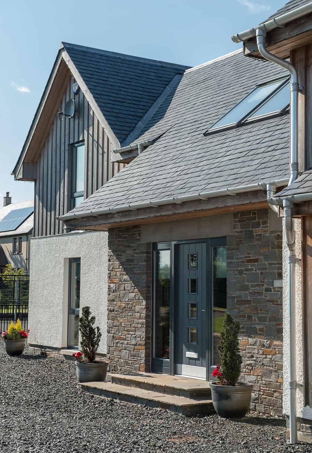 Contemporary exterior entrance doors