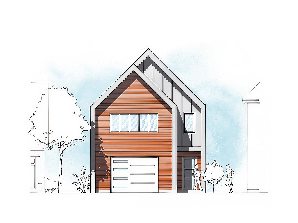 MO.05 3-bedroom timber frame house – exterior view