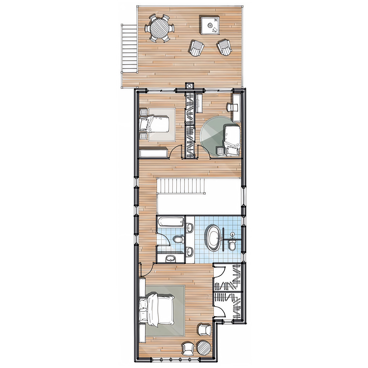 MO.05 timber frame house – floor plan