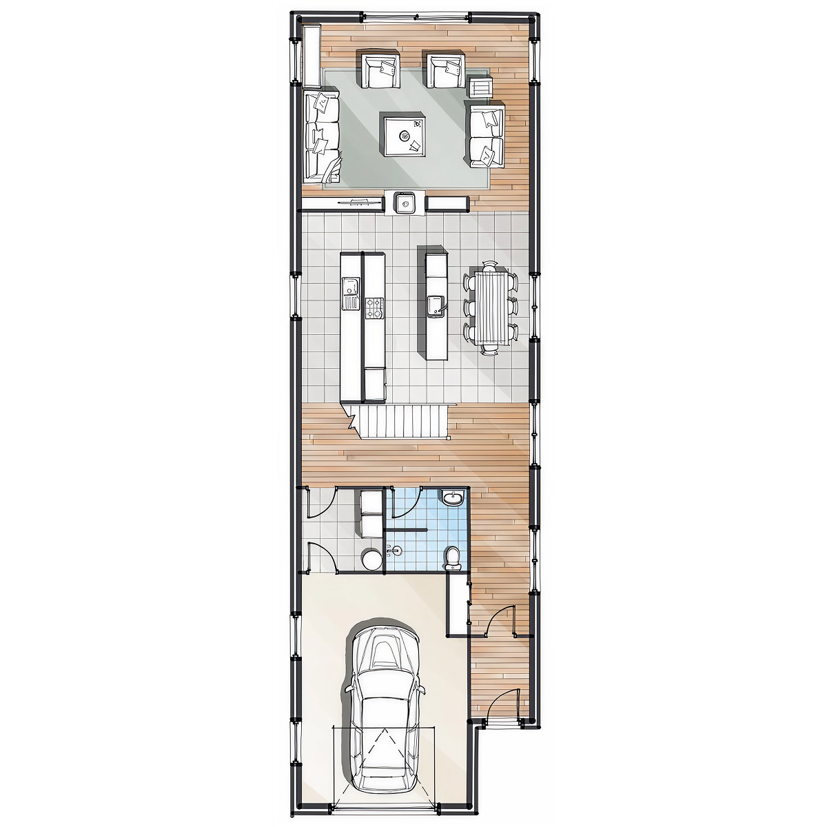 MO.05 timber frame house – floor plan