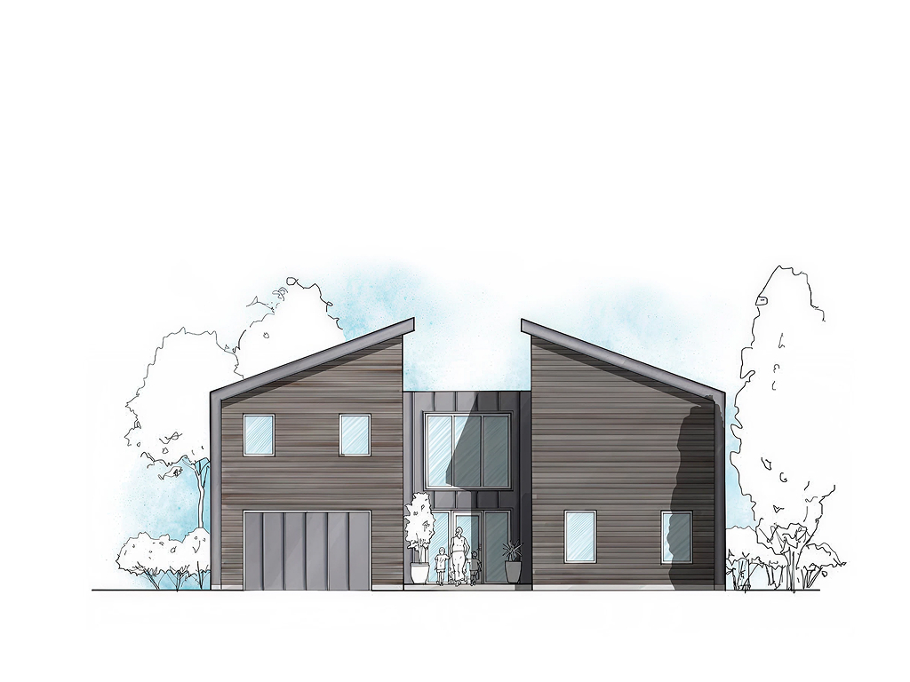 MO.06 5-bedroom timber frame house – exterior view