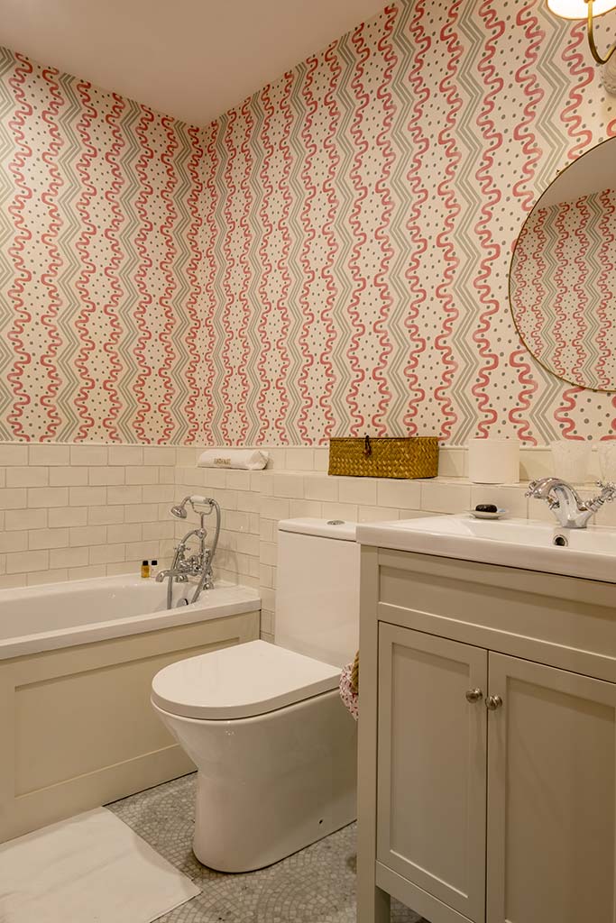 Modern family bathroom with contemporary fittings