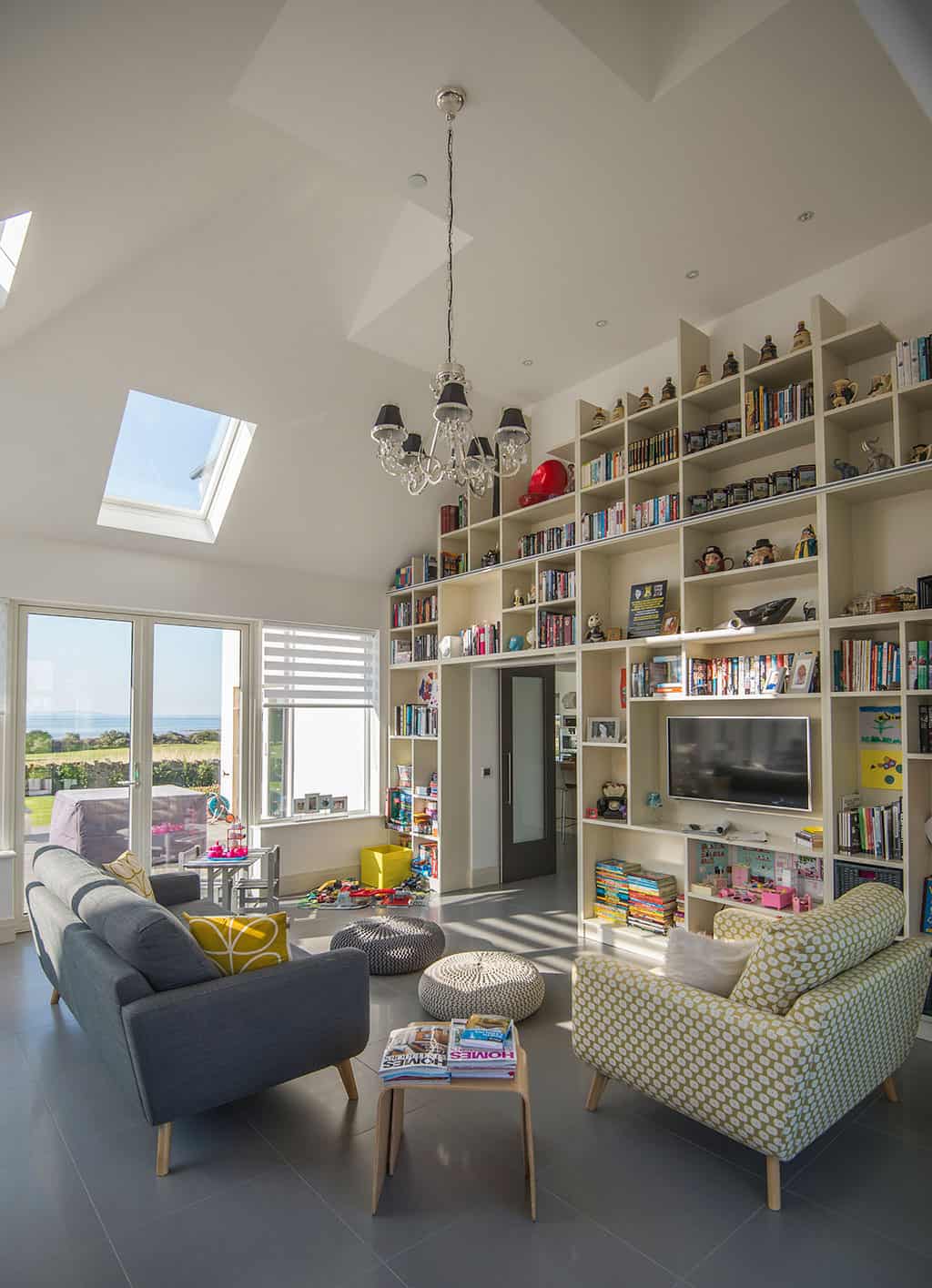 Modern family room interior