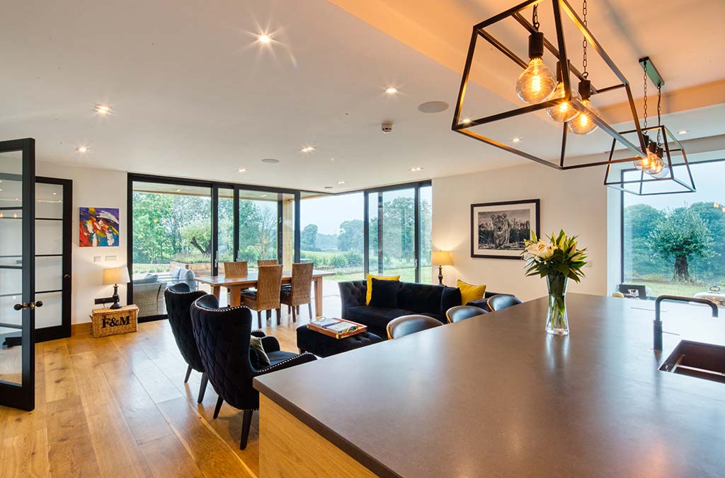 Open aspect kitchen dining interior