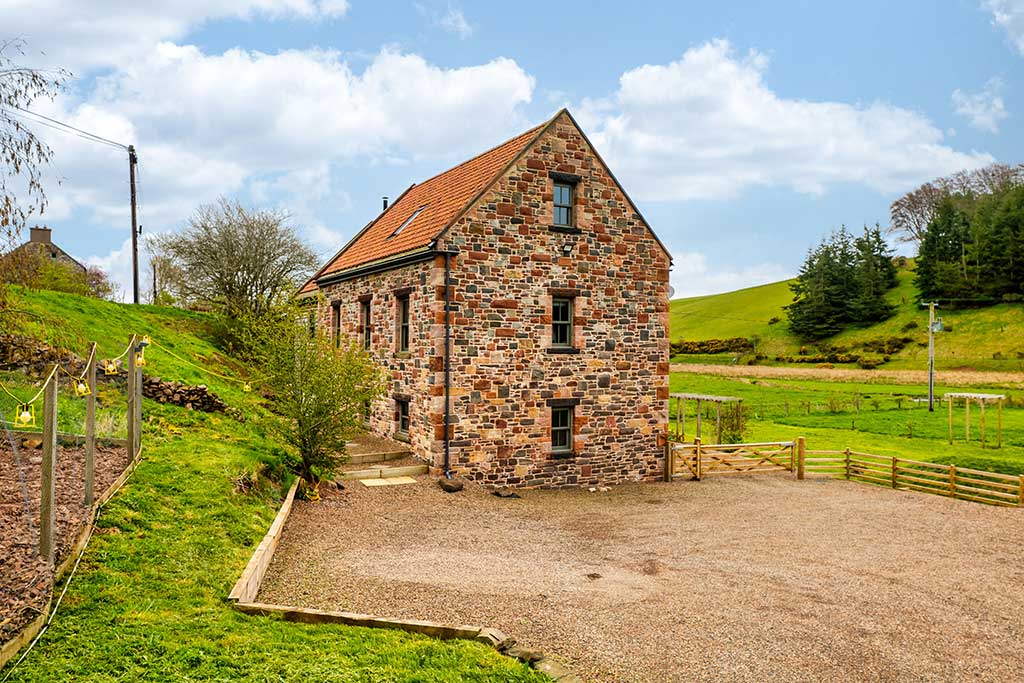 Reimagined mill building timber frame exterior