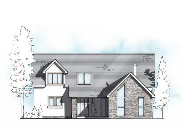 ST.01 3-bedroom timber frame house – exterior view