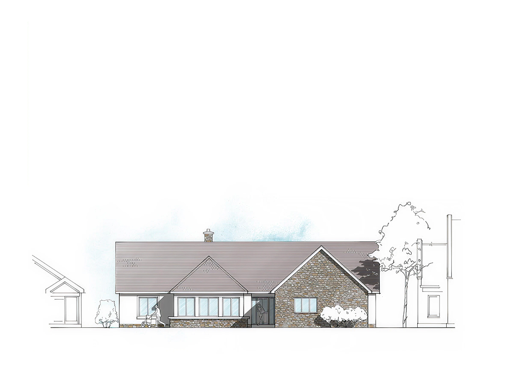 ST.03 4-bedroom timber frame house – exterior view