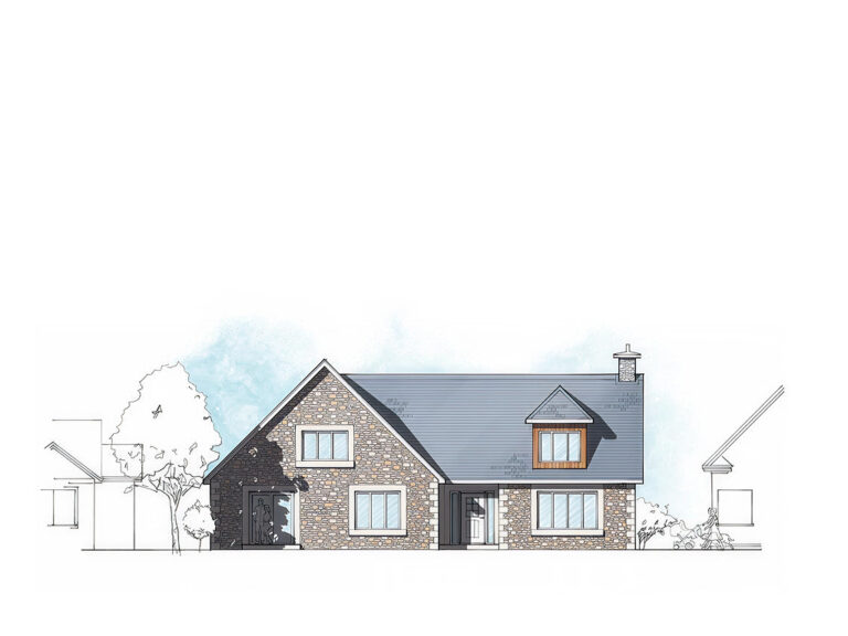 ST.04 4-bedroom timber frame house – exterior view