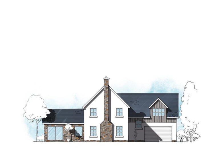 ST.06 4-bedroom timber frame house – exterior view