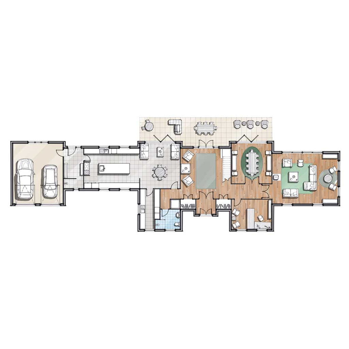 ST.07 timber frame house – floor plan