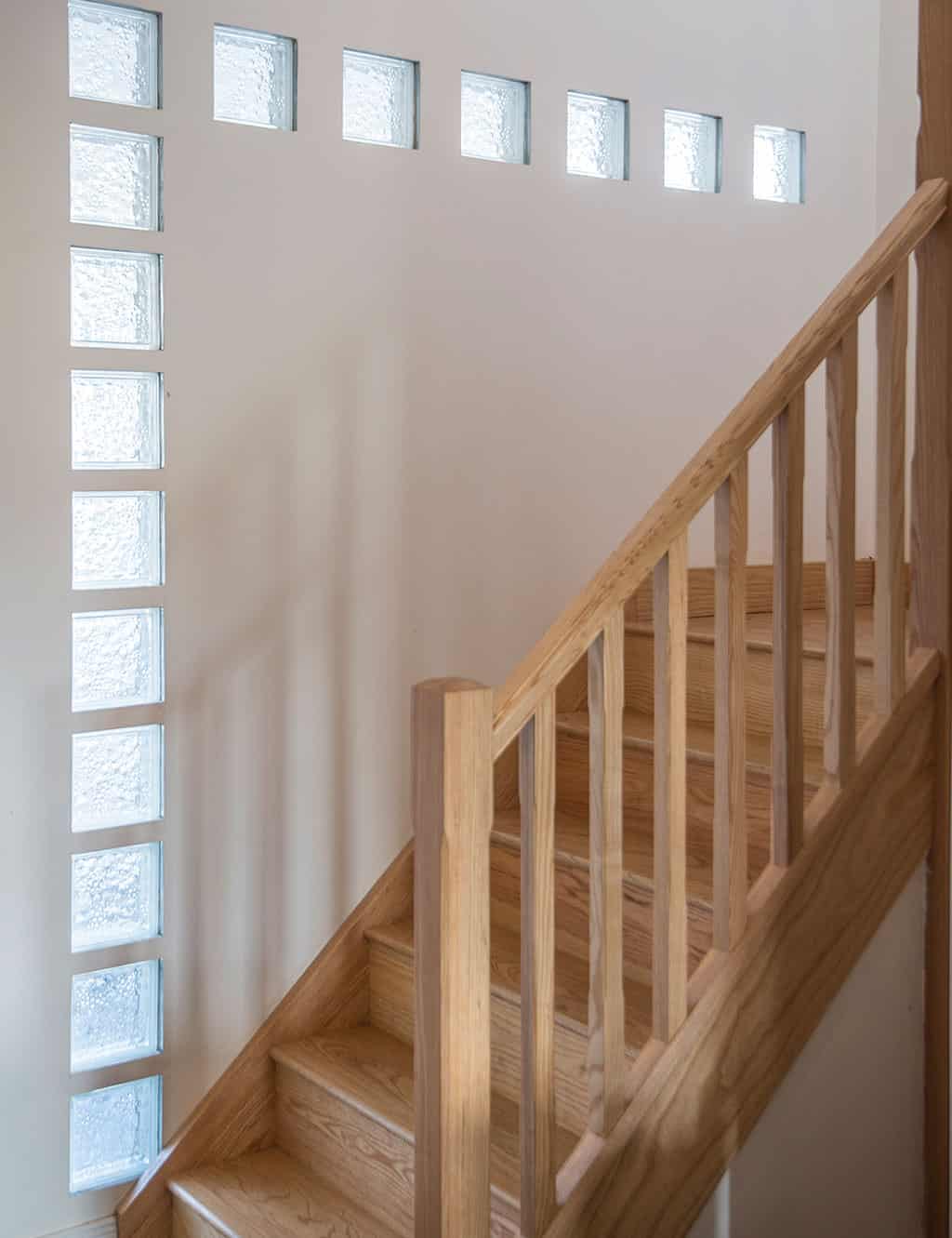 Staircase balustrade and handrail detail