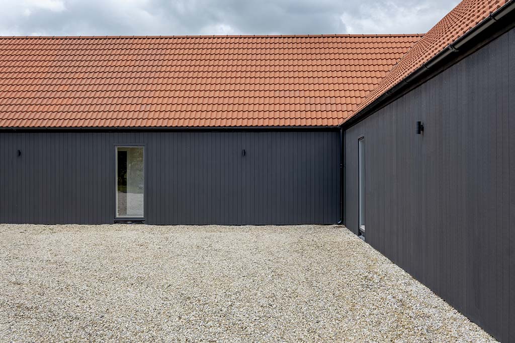 Timber cladding exterior detail