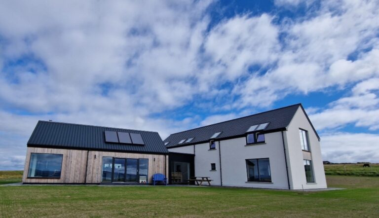Timber frame self-build home on the Scottish islands