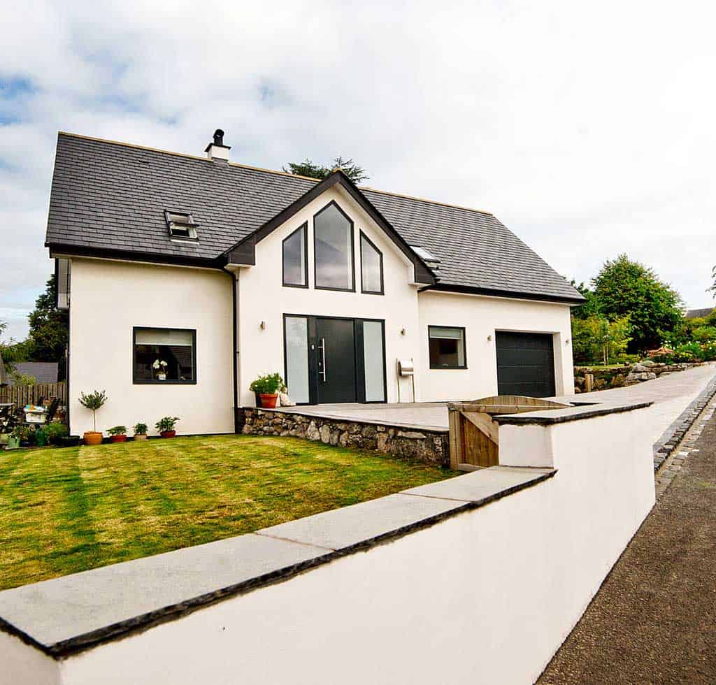German-inspired timber frame home exterior