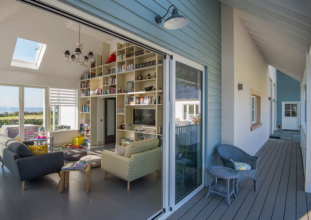 Outside-in living room interior