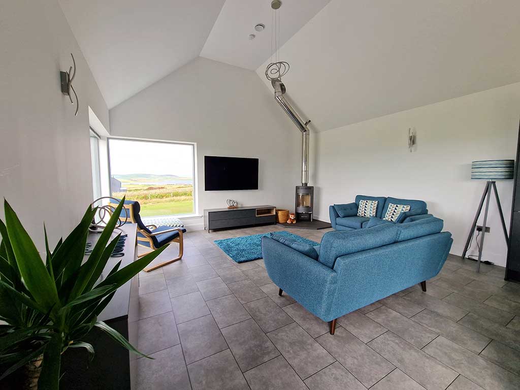 Living room with a view interior