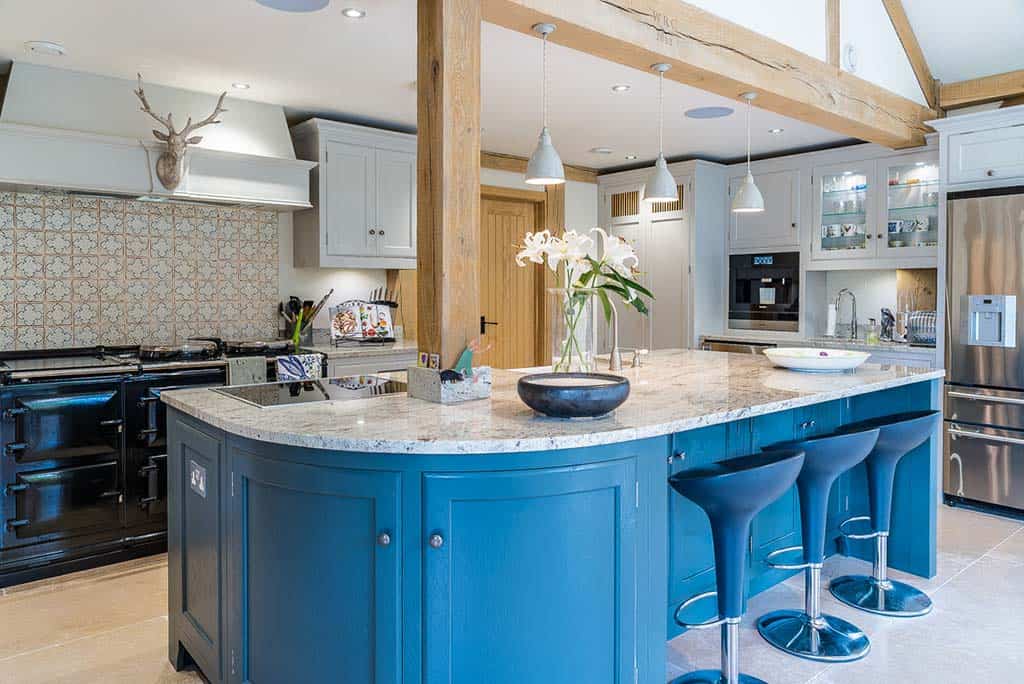 Oak framed kitchen interior