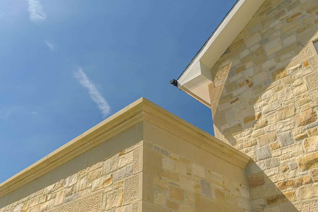 Interior stone wall detail