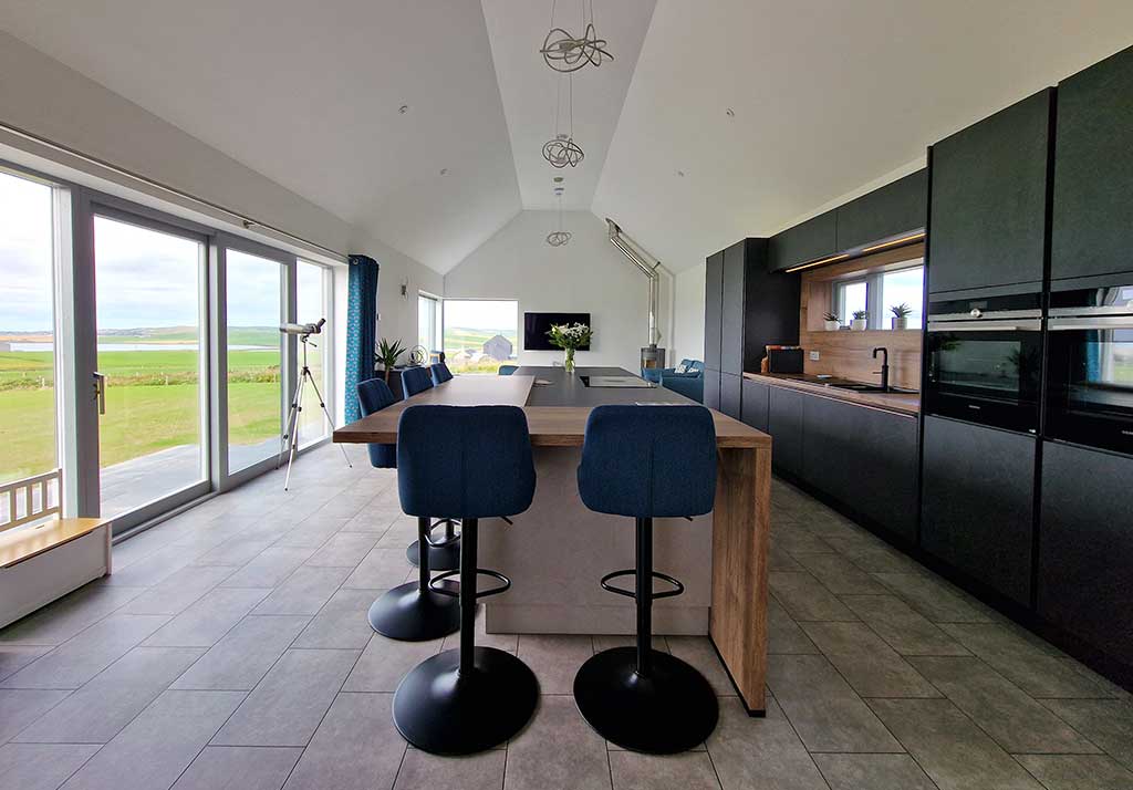 Streamlined kitchen interior