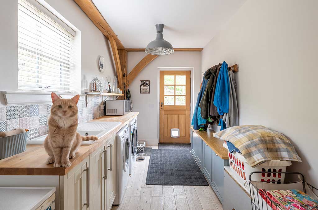 Utility and boot room interior