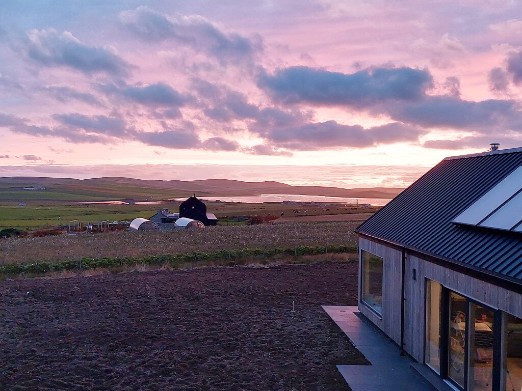 Timber frame self-build home overlooking a scenic landscape