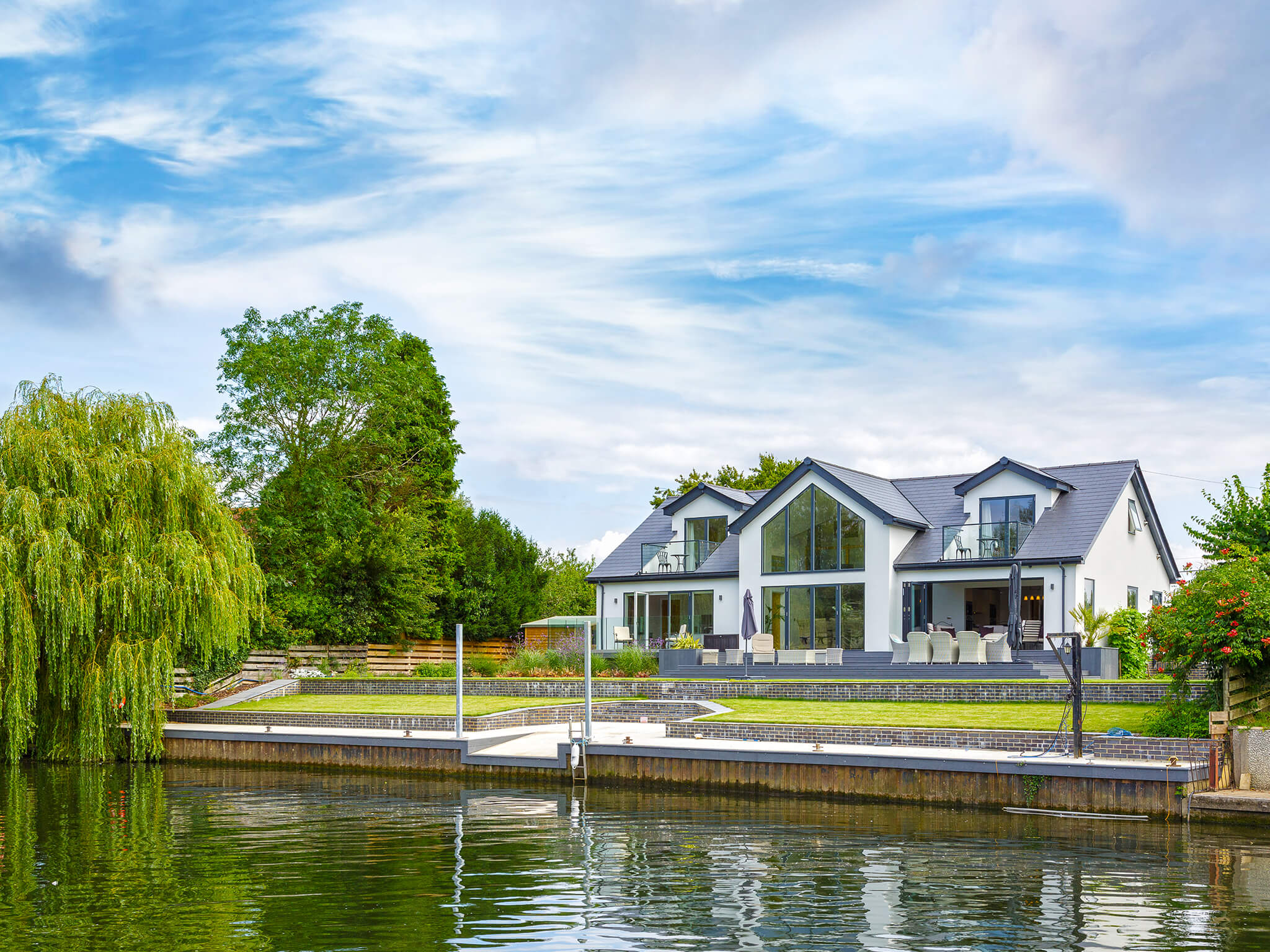 Island living reimagined timber frame exterior