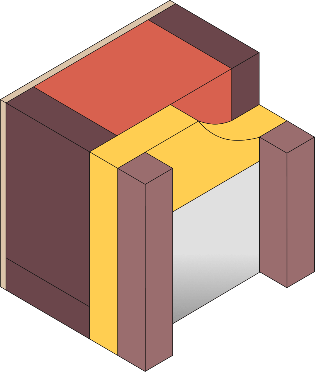 Closed panel timber frame kit construction