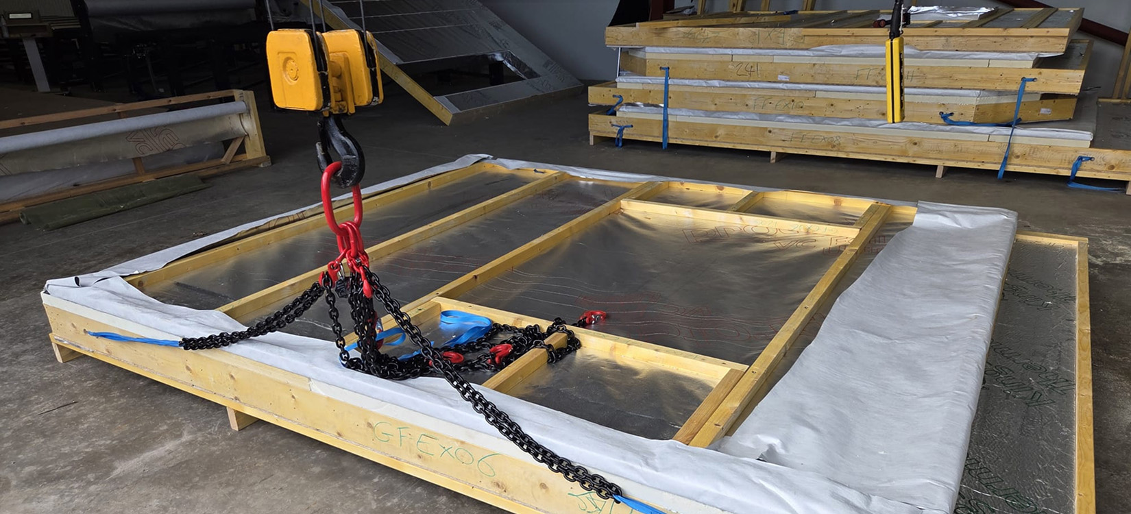 Construction progress of a bespoke timber frame self-build home in Ayr UK